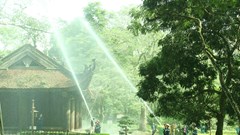 Diễn tập phòng cháy chữa cháy tại khu di tích quốc gia đặc biệt Lam Kinh