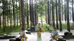 Trình diễn di sản áo dài trong chương trình thời trang nghệ thuật Lính và lụa