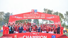 Đội Việt Nam vô địch Giải bóng đá 7 người quốc tế tranh Cúp Bia Sài Gòn