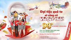 Đón năm Quý Mão đại cát, ngày đôi 1.1, săn ưu đãi kép vé bay đến 90% cùng Vietjet