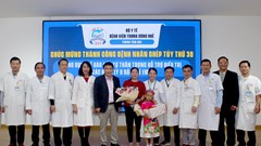 Bệnh nhi thứ 30 được ghép tế bào gốc thành công tại Bệnh viện Trung ương Huế