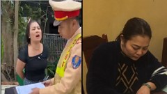 Tạm giữ hình sự người phụ nữ chửi bới, lăng mạ lực lượng CSGT