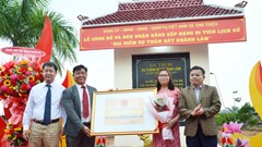 Di tích địa điểm Vụ thảm sát Khánh Lâm đón nhận Bằng di tích cấp tỉnh