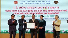 Đón nhận Quyết định công nhận bảo vật quốc gia Thạp đồng văn hóa Đông Sơn