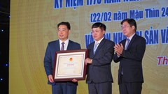 Lễ đón nhận danh hiệu Di sản văn hóa phi vật thể quốc gia Lễ hội đền Bà Triệu