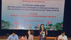 TRIỂN KHAI CÔNG TÁC TUYỂN SINH 2018-2019: Ổn định và chủ động