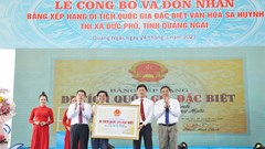 Quảng Ngãi: Đón nhận Bằng xếp hạng Di tích quốc gia đặc biệt Văn hoá Sa Huỳnh