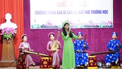 Cần phát huy giá trị di sản nghệ thuật Ca Huế trong giai đoạn mới