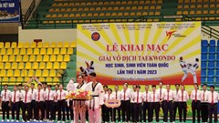 Hơn 1.000 vận động viên tranh tài Giải vô địch Taekwondo học sinh, sinh viên toàn quốc