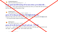 Rà soát, xử lý website .gov.vn bị cài link quảng cáo cờ bạc