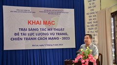 Khai mạc Trại sáng tác về đề tài Lực lượng vũ trang - Chiến tranh cách mạng