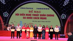 Hội diễn nghệ thuật quần chúng Ca khúc cách mạng: Sống mãi những giai điệu hào hùng