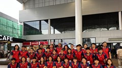 Tuyển nữ Việt Nam đã đến Campuchia để dự SEA Games 32