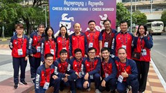 Đội tuyển cờ Ouk Chaktrang Việt Nam thi đấu ấn tượng tại SEA Games 32