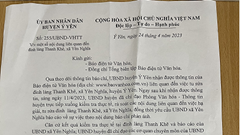 UBND huyện Ý Yên (Nam Định) có quên trách nhiệm?