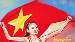 Nhà báo Huỳnh Dũng Nhân vẽ tranh, làm thơ tri ân các VĐV thi đấu tại SEA Games 32