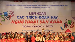 Khai mạc Liên hoan các trích đoạn hay nghệ thuật sân khấu toàn quốc năm 2023