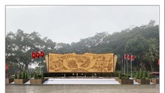 Xây dựng mới bức phù điêu tại Đền Hùng