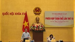 Thẩm tra dự thảo Nghị quyết của Quốc hội về việc lấy phiếu tín nhiệm, bỏ phiếu tín nhiệm