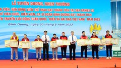 Bình Dương khen thưởng HLV, VĐV đạt thành tích tại SEA Games 32