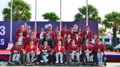 Lễ Thượng cờ các đoàn  thể thao tham dự ASEAN Para Games 12