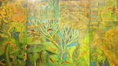 Từ truyền thống đến hiện đại trong triển lãm tranh sơn mài Amber