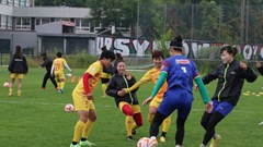 Tuyển nữ Việt Nam chuẩn bị cho trận giao hữu với U23 Ba Lan