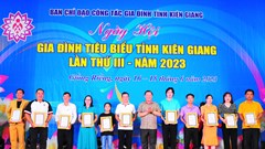 Trao 47 giải thưởng tại Ngày hội gia đình tiêu biểu tỉnh Kiên Giang