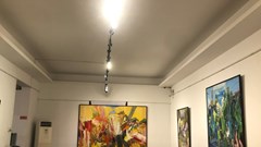 Cuốn hút với tranh biểu hiện trừu tượng của hoạ sĩ Trần Hải Minh