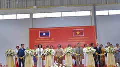 Khánh thành “Nhà thể thao đa năng” tại thành phố Kaysone Phomvihane