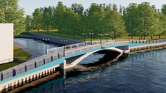 Gần 270 tỉ đồng xây cầu đi bộ và chỉnh trang dọc sông Như Ý