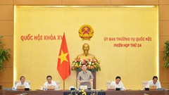 Khai mạc Phiên họp thứ 24 của Ủy ban Thường vụ Quốc hội