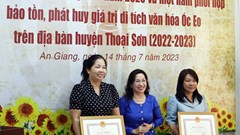 Bảo vệ và phát huy giá trị di tích văn hóa Óc Eo