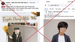 Cảnh báo thủ đoạn "Tuyển mẫu nhí chụp ảnh làm đại diện thương hiệu"
