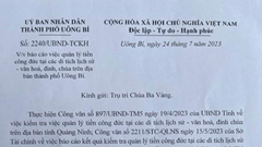 Đề nghị chùa Ba Vàng báo cáo bổ sung số liệu tiền công đức