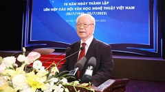 Tổng Bí thư Nguyễn Phú Trọng: Cần nhận thức sâu sắc hơn nữa về vai trò, vị trí quan trọng của văn hóa, văn học nghệ thuật