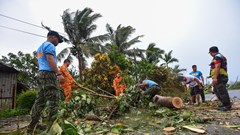 Bão Doksuri đổ bộ vào miền Bắc Philippines, khiến 1 người thiệt mạng