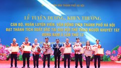 Hà Nội tuyên dương khen thưởng HLV, VĐV người khuyết tật
