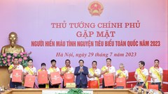Thủ tướng: Phong trào hiến máu ngày càng cần sự tham gia đông đảo hơn nữa của cộng đồng xã hội