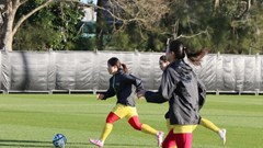 Tuyển nữ Việt Nam tiếp tục tập luyện chuẩn bị cho trận đấu với Hà Lan