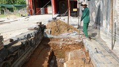 Khai quật khảo cổ điện Cần Chánh bên trong Hoàng thành Huế