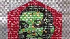 Sáng tạo tranh từ vỏ lon tái chế