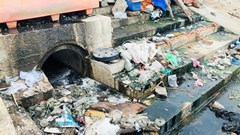 Rác thải bủa vây cảng cá An Lương