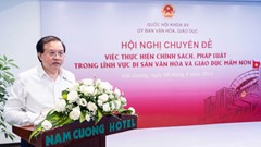 Nhiều ý kiến đóng góp cho dự án Luật Di sản văn hóa (sửa đổi)