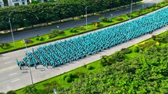 Dịch vụ gọi xe máy điện xanh SM Bike ra mắt tại Hà Nội