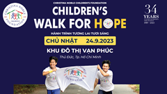 Giải chạy Children's Walk For Hope giúp đỡ trẻ em khó khăn