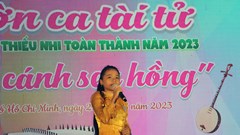Trao giải Liên hoan Đờn ca tài tử thiếu nhi “Giải Cánh sen hồng" 2023