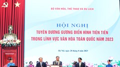 Thủ tướng: Những điển hình tiên tiến tiếp tục là nguồn cảm hứng, động lực cho phát triển văn hóa