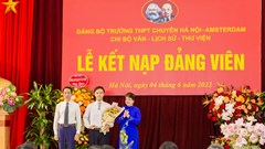 Hà Nội kết nạp 82 đảng viên là học sinh THPT