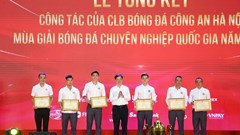 Vinh danh ngôi vô địch V.League của CLB Công an Hà Nội